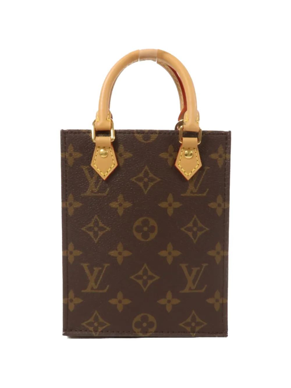 Louis Vuitton Pre-Owned Petit Sac Plat Monogram mini tote bag - Braun