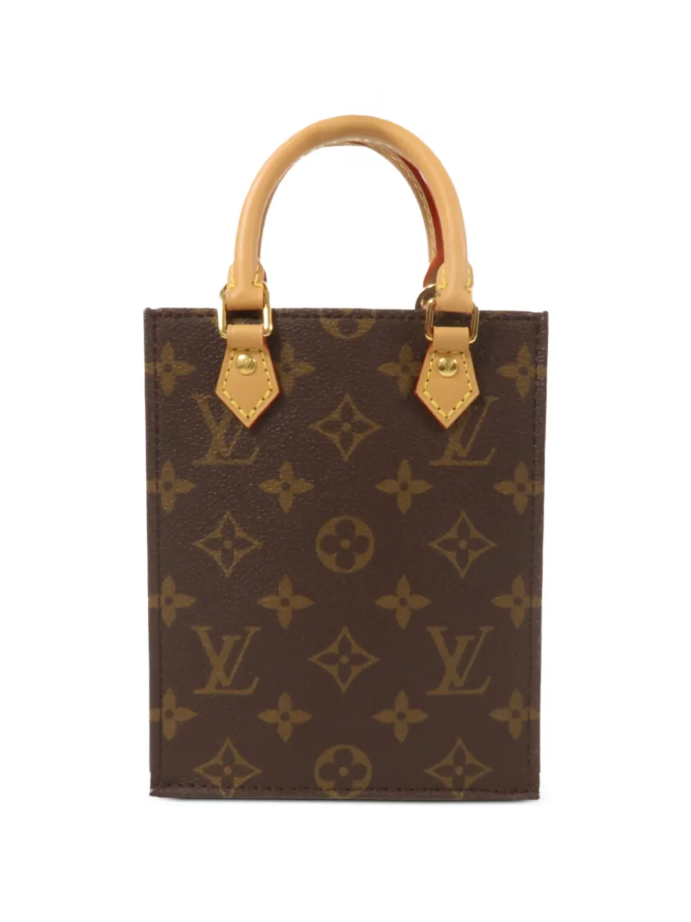 Louis Vuitton Pre-Owned Petit Sac Plat Monogram mini tote bag - Marrone
