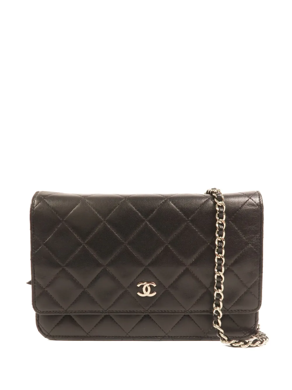 CHANEL Pre-Owned Wallet On Chain CC quilted crossbody bag - Nero
