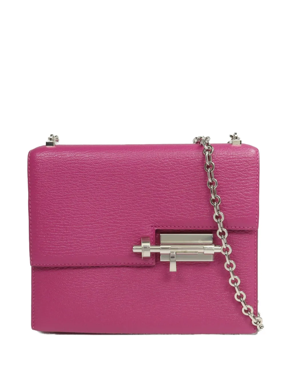 Hermès Pre-Owned mini Verrou Chevre-leather chain crossbody bag - Pink