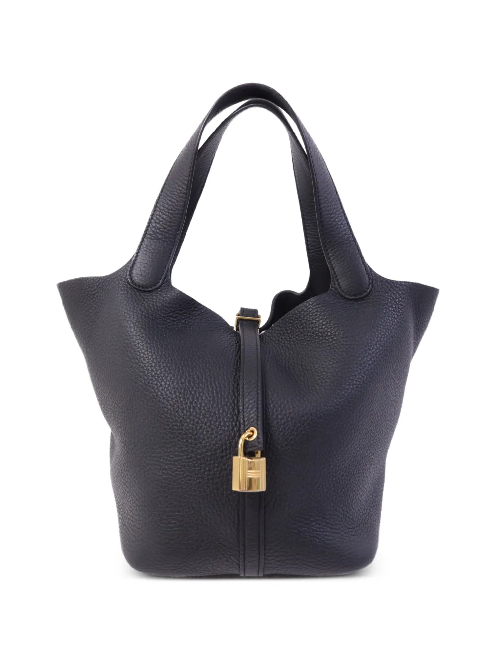 Hermès Pre-Owned MM Picotin Clemence-leather tote bag - Nero