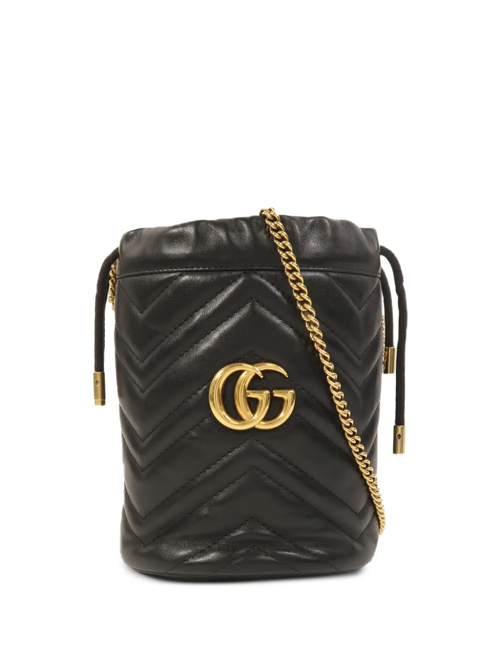Gucci Pre-Owned mini GG Marmont bucket bag - Nero