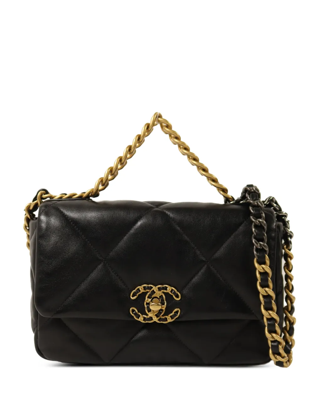 CHANEL Pre-Owned C19 CC chain shoulder bag - Nero