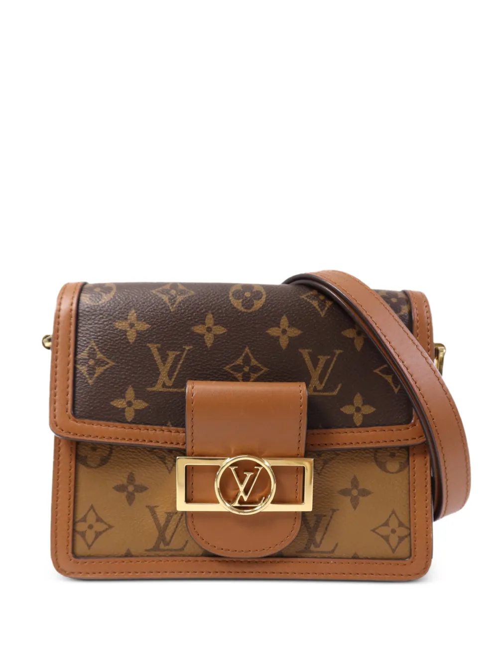 Louis Vuitton Pre-Owned Mini Dauphine monogram reverse tote bag - Marrone