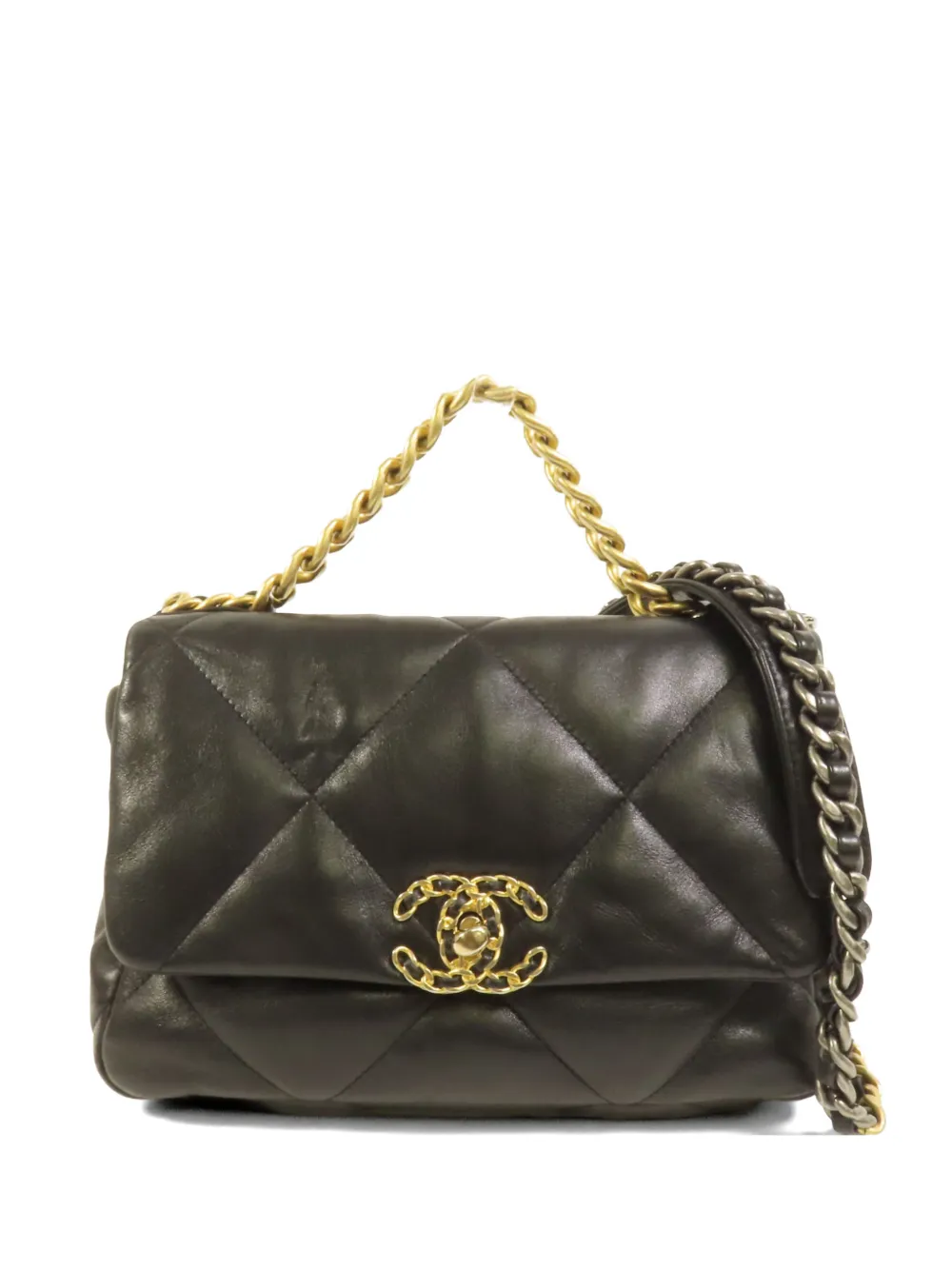 CHANEL Pre-Owned small 19 Flap 2 Way shoulder bag - Black