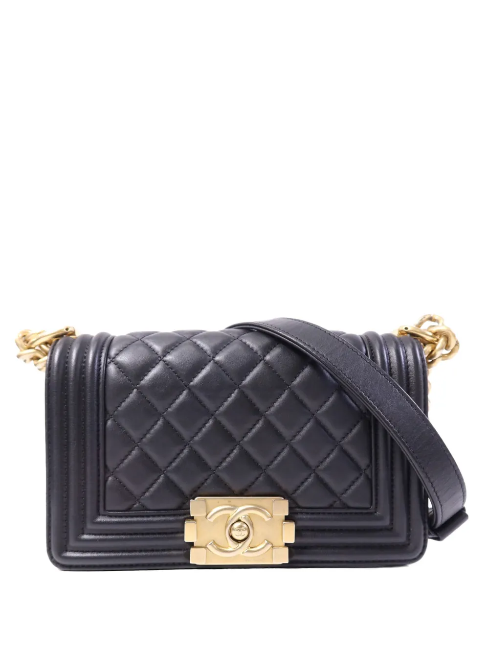 CHANEL Pre-Owned Boy quilted shoulder bag - Black