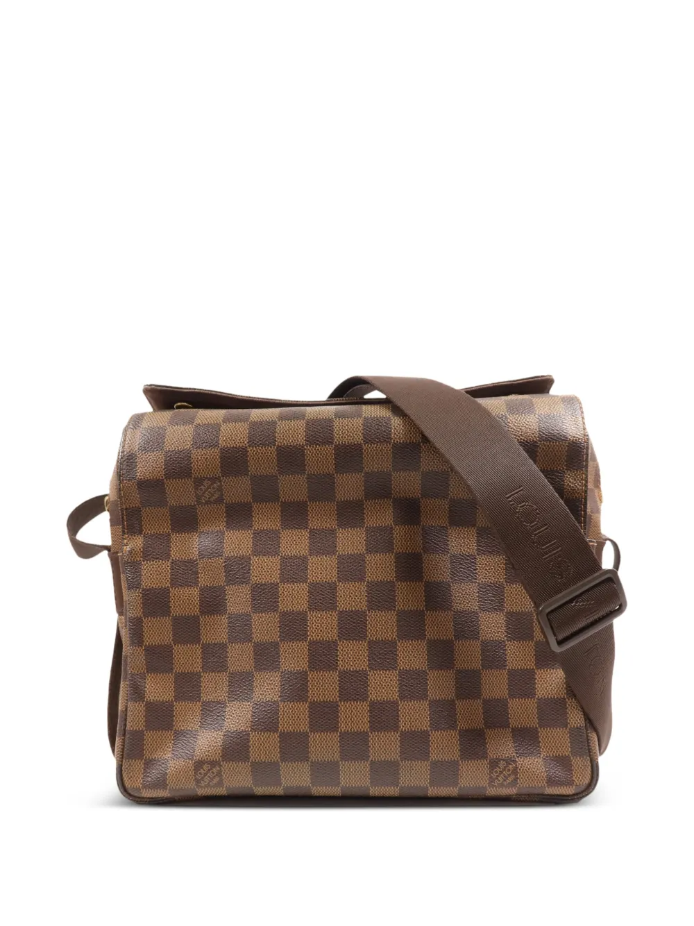 Louis Vuitton Pre-Owned Naviglio Damier Ebène canvas messenger bag - Marrone