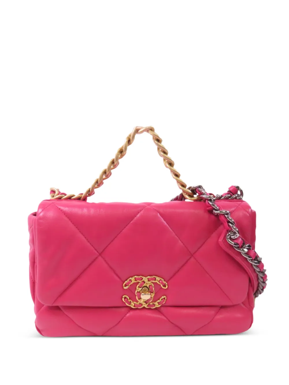CHANEL Pre-Owned C19 chain tote bag - Rosa