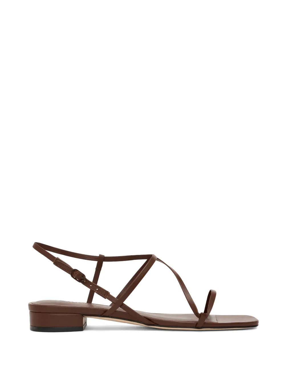 Studio Amelia Bias wrap flat sandals Bruin