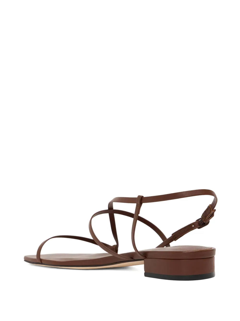 Studio Amelia Bias wrap flat sandals Bruin