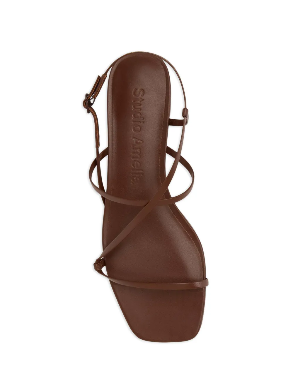 Studio Amelia Bias wrap flat sandals Bruin