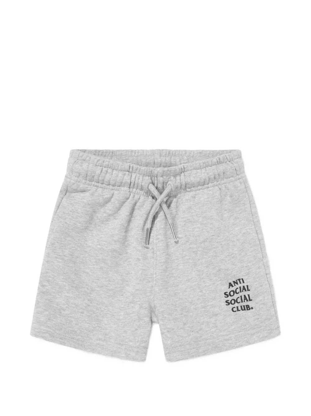 Anti Social Social Club kids logo-print drawstring shorts - Grey