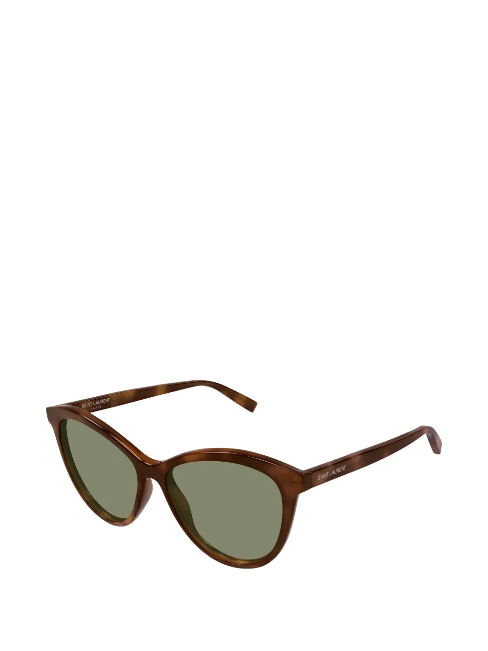 Saint Laurent Eyewear Zonnebril met cat-eye montuur Bruin
