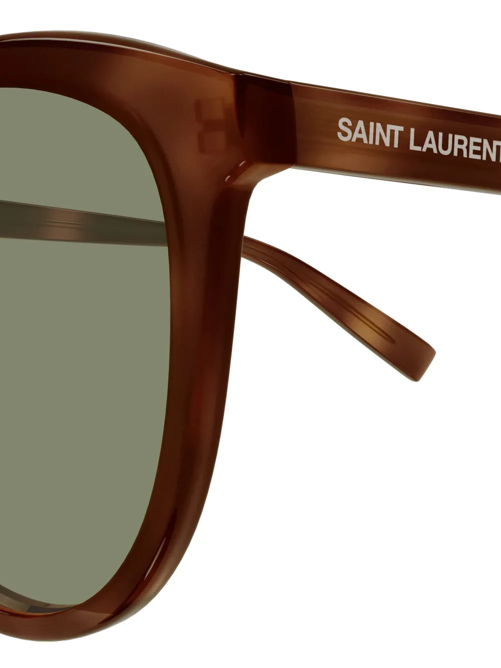 Saint Laurent Eyewear Zonnebril met cat-eye montuur Bruin