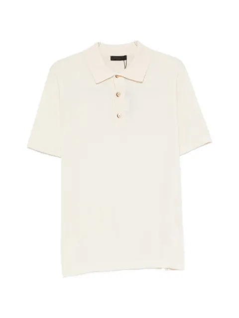 OUTFIT fine-knit short-sleeve polo shirt
