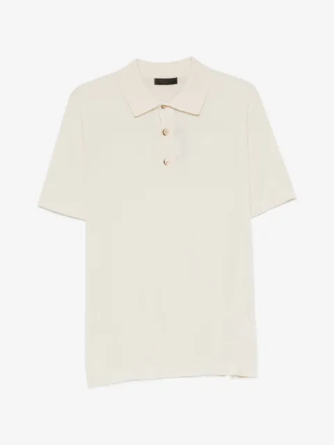 OUTFIT fine-knit short-sleeve polo shirt