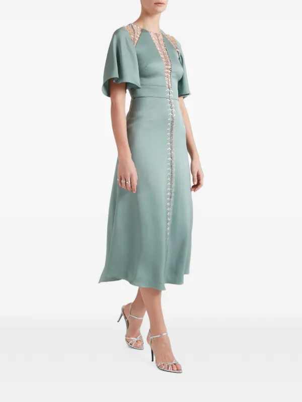 temperley london green dress - Wildlife Cocktail - Jade Ezgi