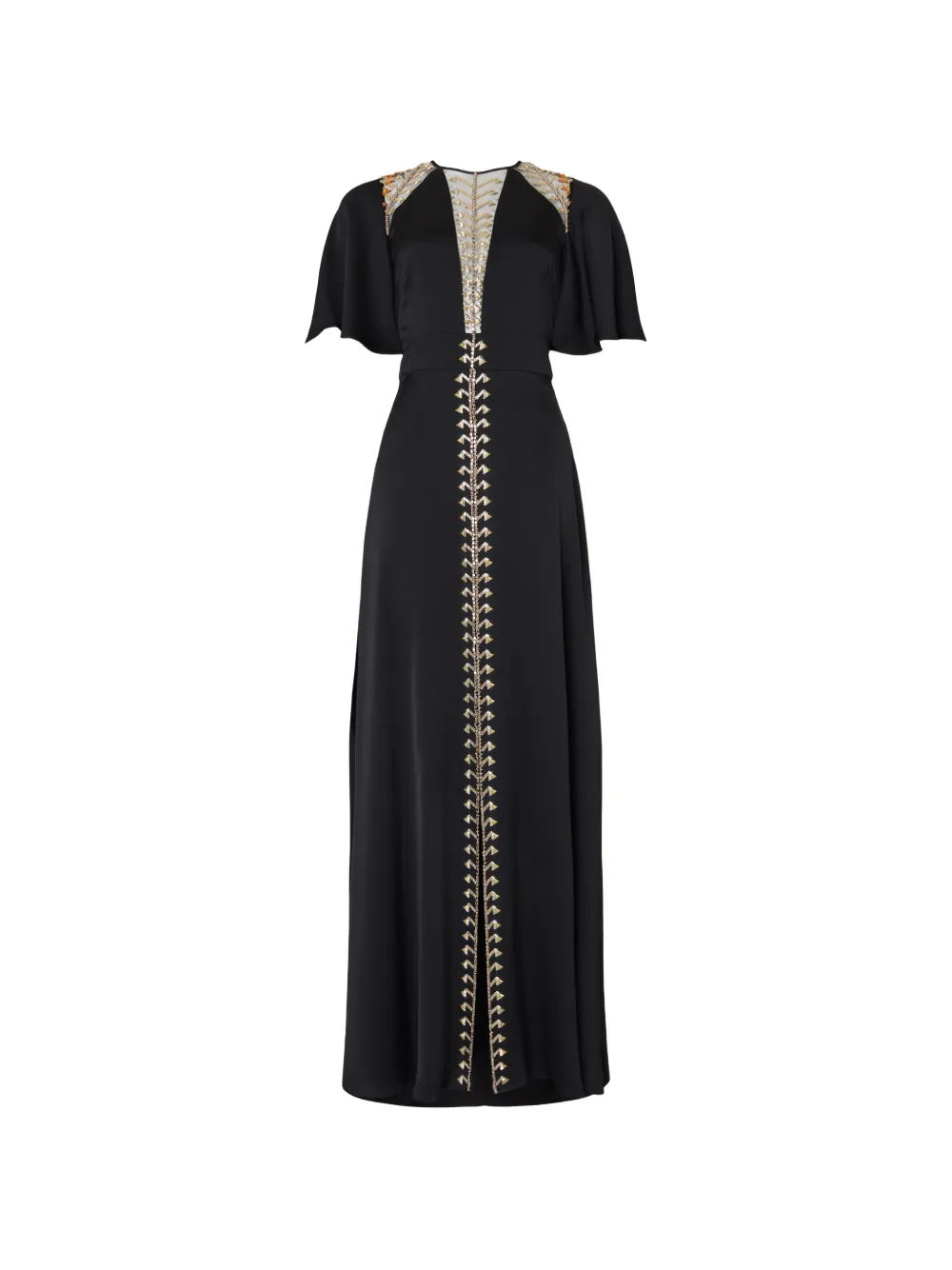 Temperley London Wildlife embellished maxi dress - Black