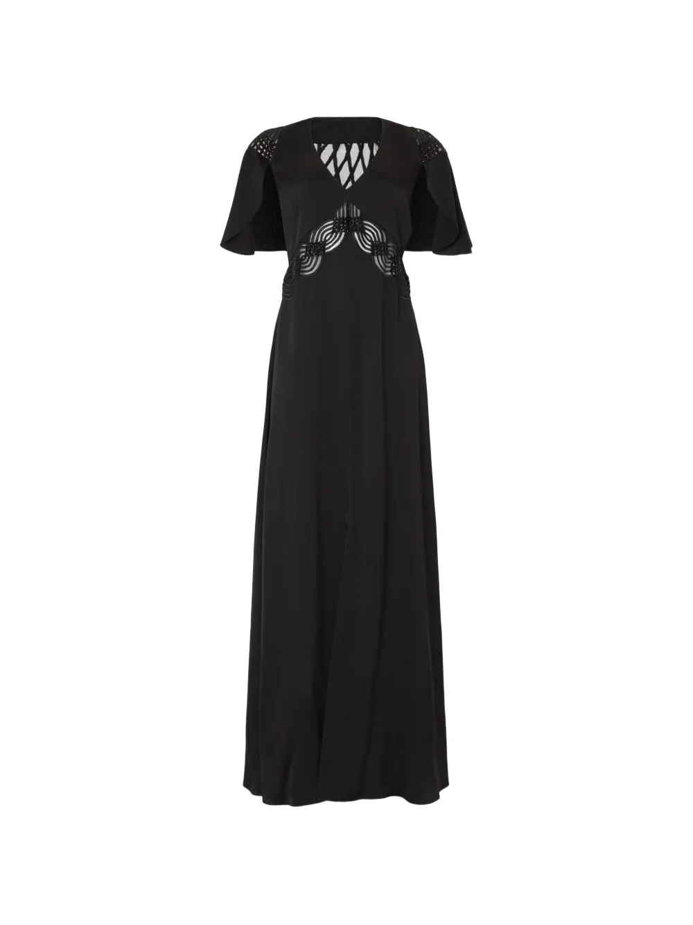 Temperley London Abito Imogen lungo - Nero
