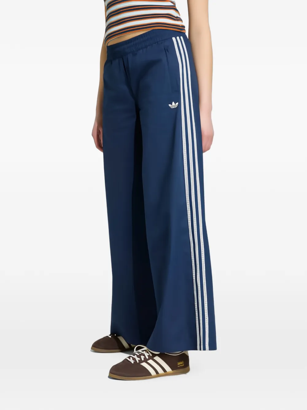 adidas Summer Glow broek met wijde pijpen Blauw