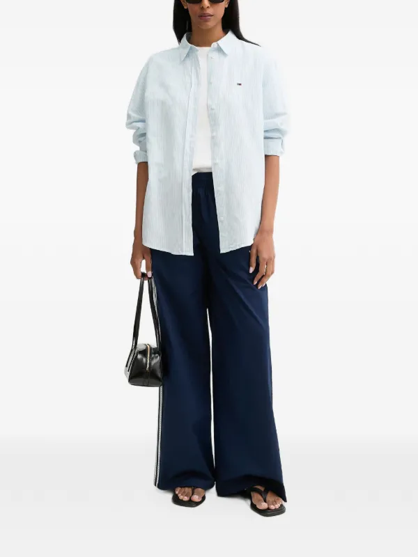 Adidas Originals Summer Glow Wide Leg Pants | Blue | FARFETCH