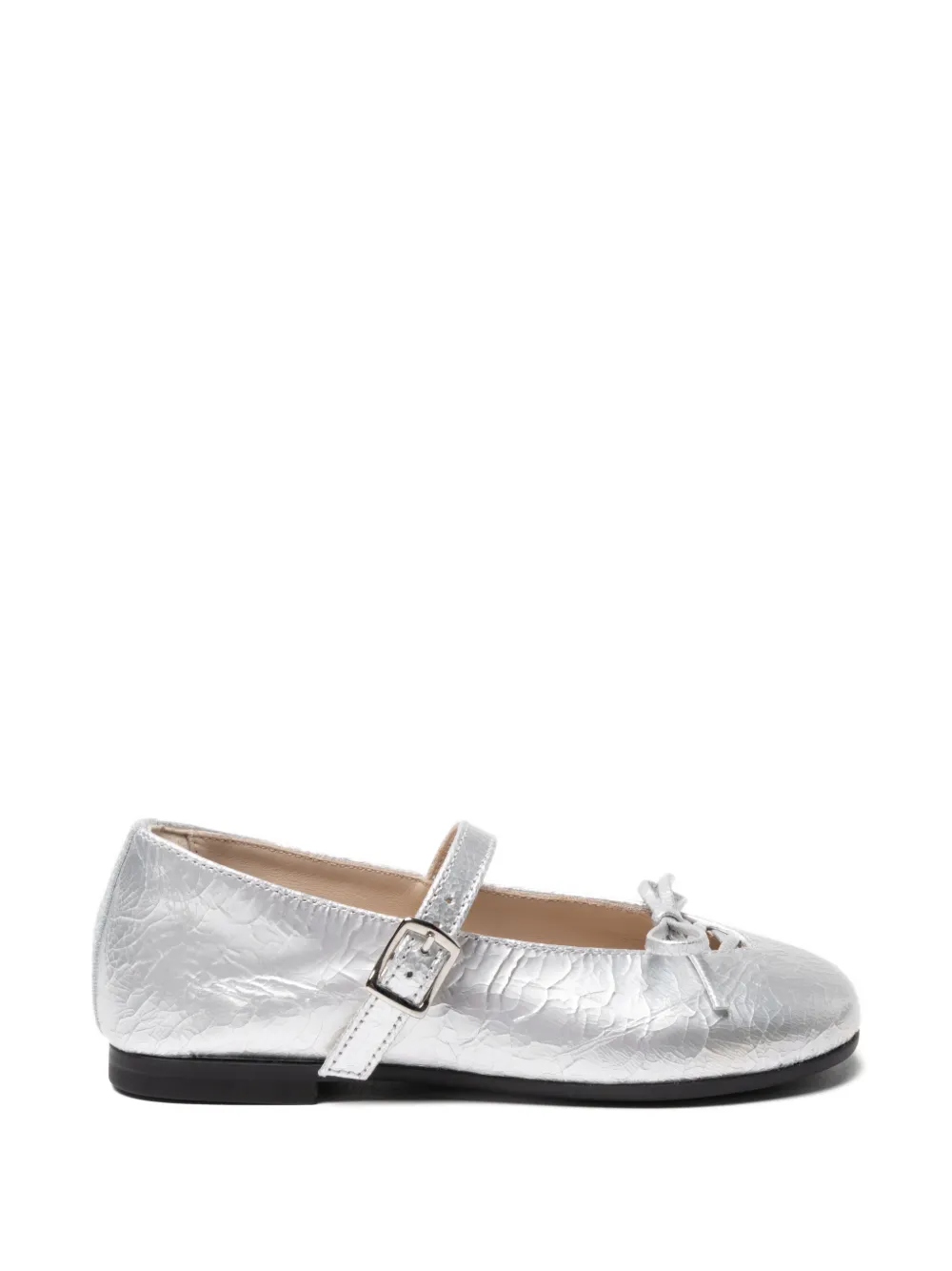 Tales of Two Yasmin buckle-strap ballet flats - Argento