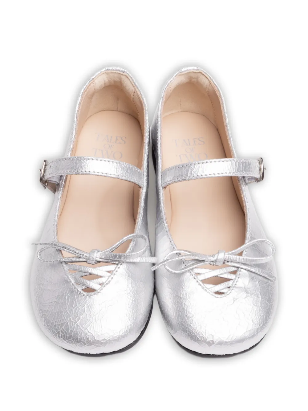 Tales of Two Yasmin ballerina's met gesp Zilver