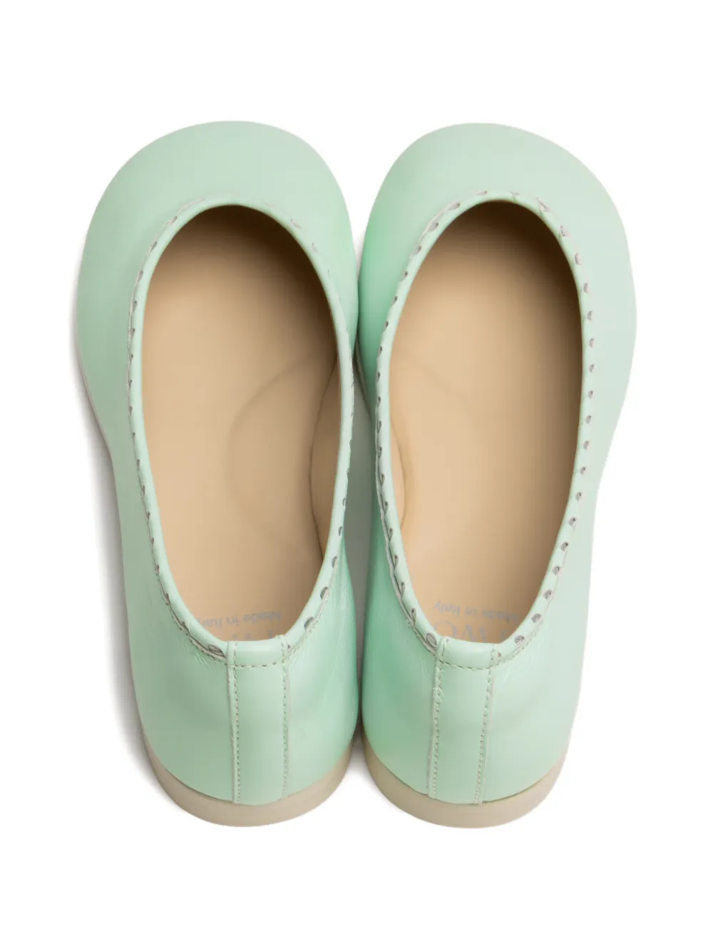 Tales of Two Guli leren ballerina's Groen
