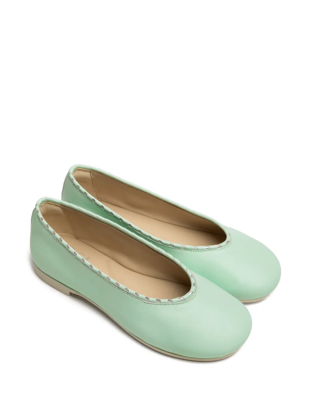 Tales of Two Guli leren ballerina's Groen