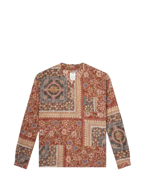 visvim floral-print patchwork shirt