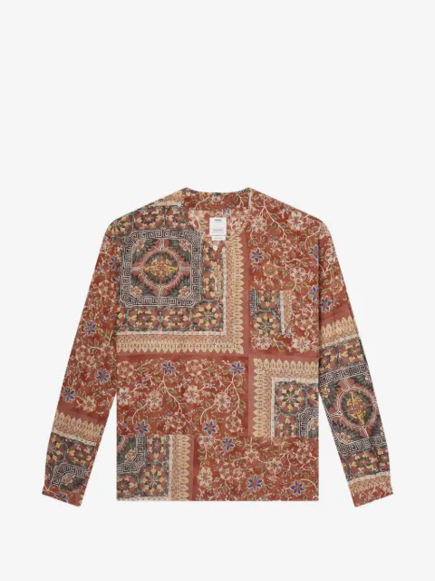 visvim floral-print patchwork shirt