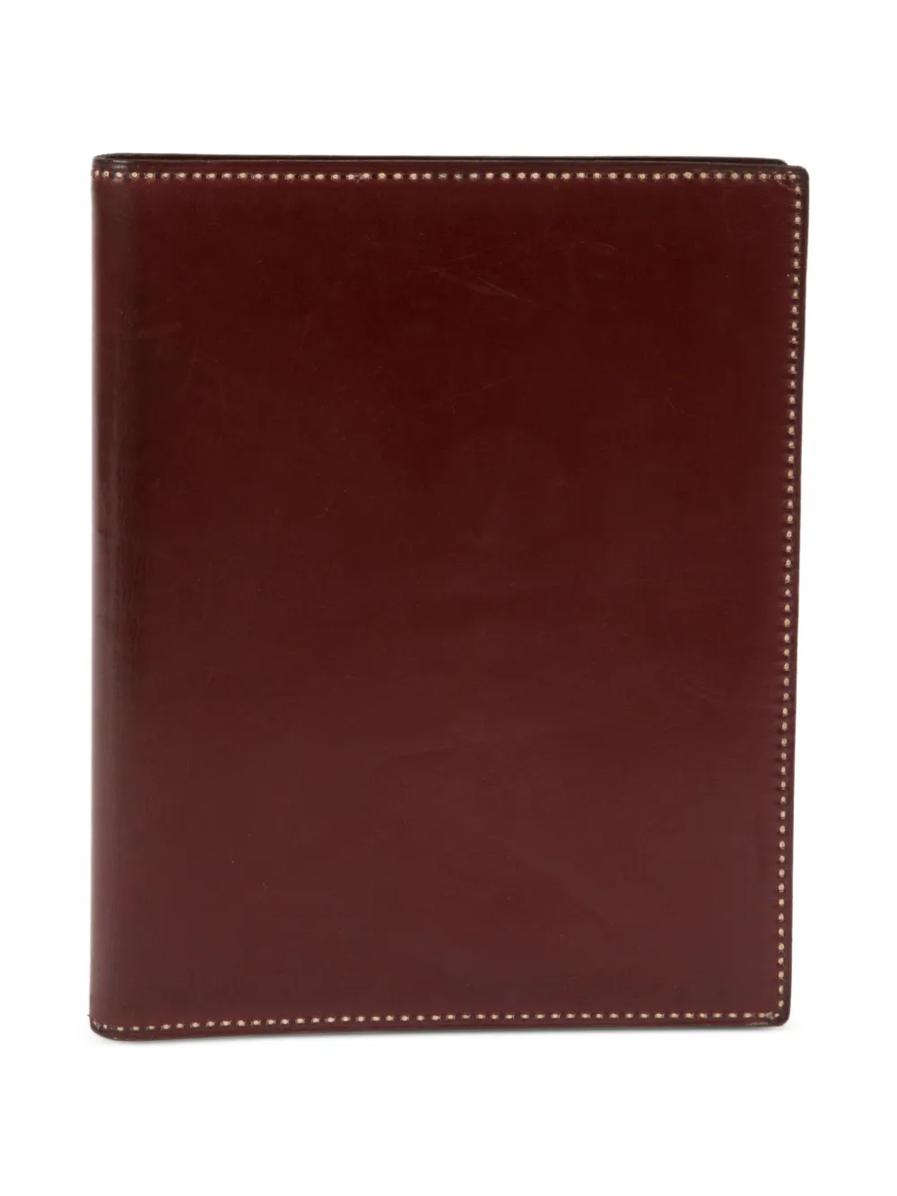 Hermès Pre-Owned 1980s leather notebook cover - Marrone