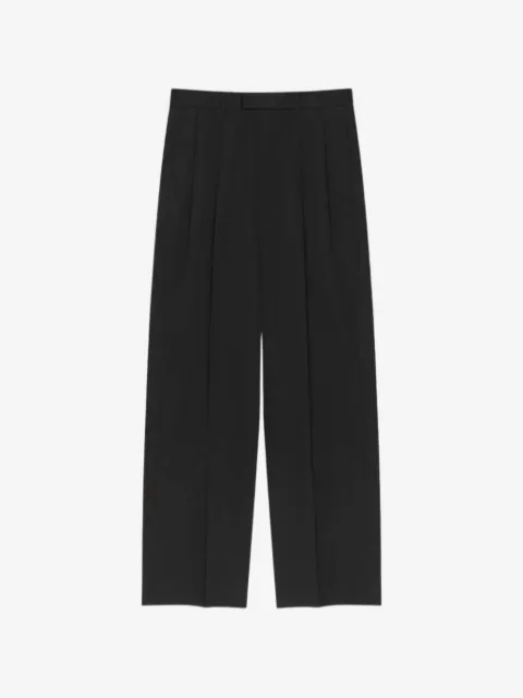 Givenchy pantalon en laine à design plissé