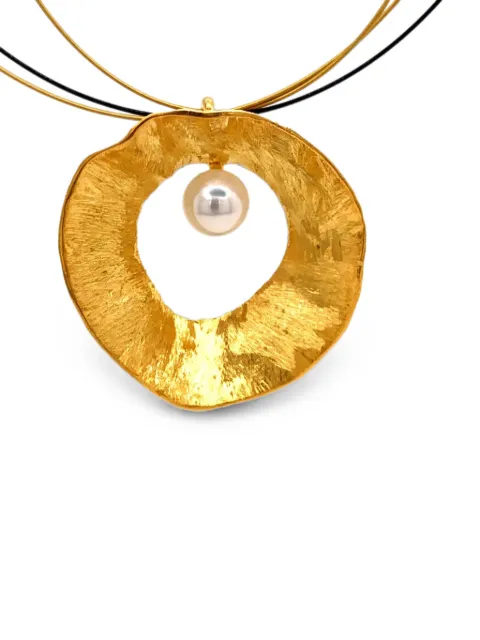 Esin Akan Sea & Moon pearl-embellished necklace