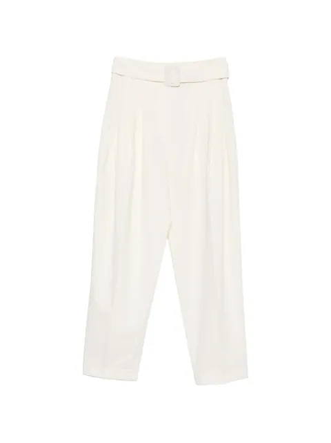 Co belted pleated trousers