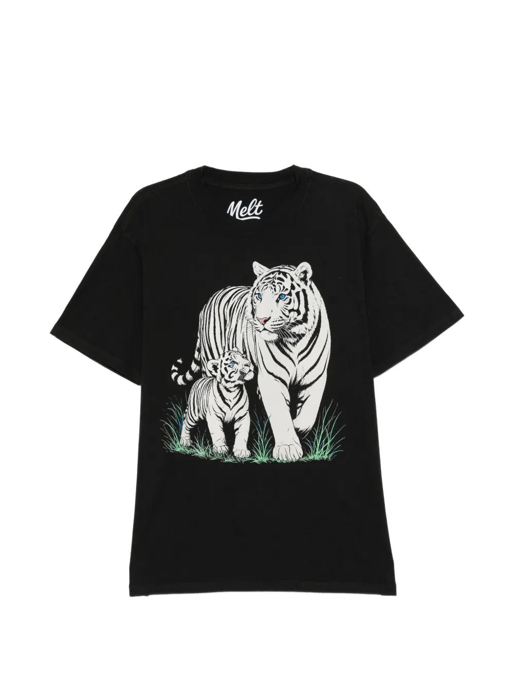 Melt tiger-printed T-shirt - Nero