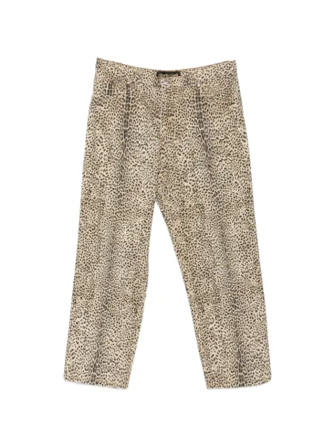 Roberto Cavalli Vintage pantalones con estampado de leopardo 1990
