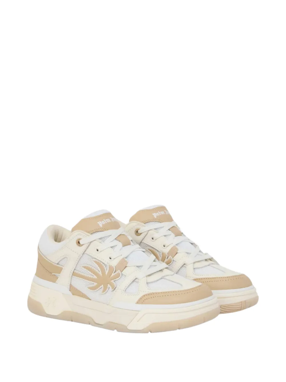 Palm Angels Palm Skate tree-patch panelled sneakers - Weiß