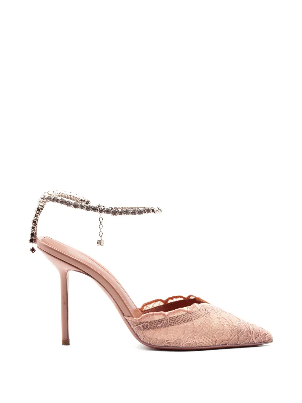 Castagna Gewelfde sandalen met bloemenkant Roze