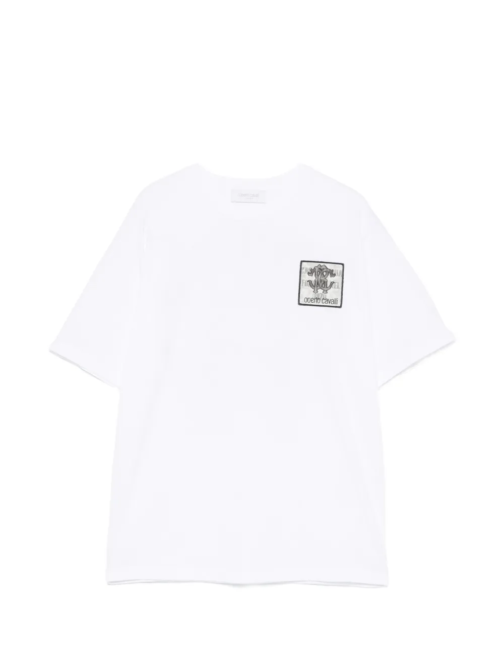 Roberto Cavalli Junior logo-patch T-shirt - Bianco