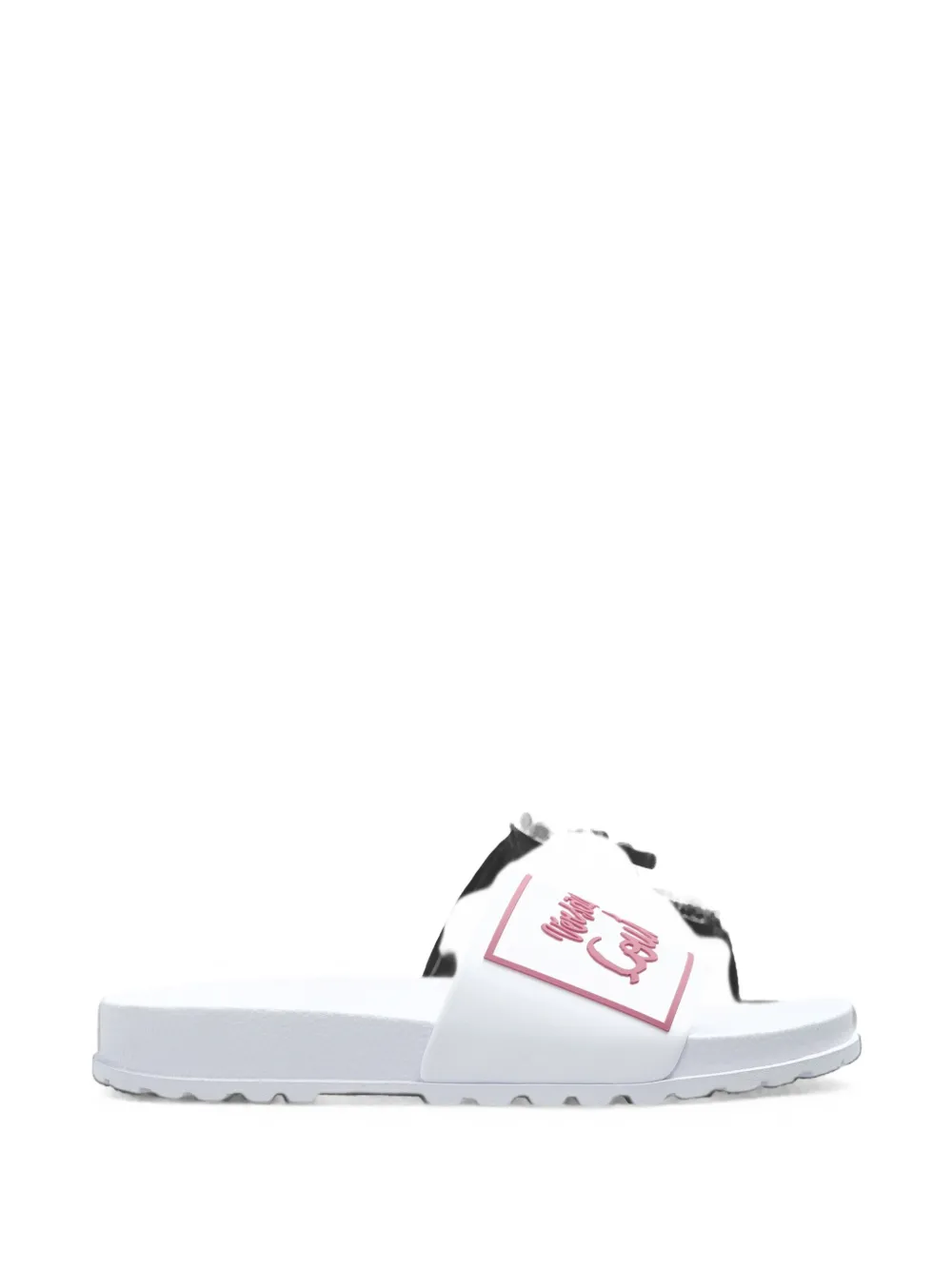 Versace Jeans Couture logo-print slides - Weiß