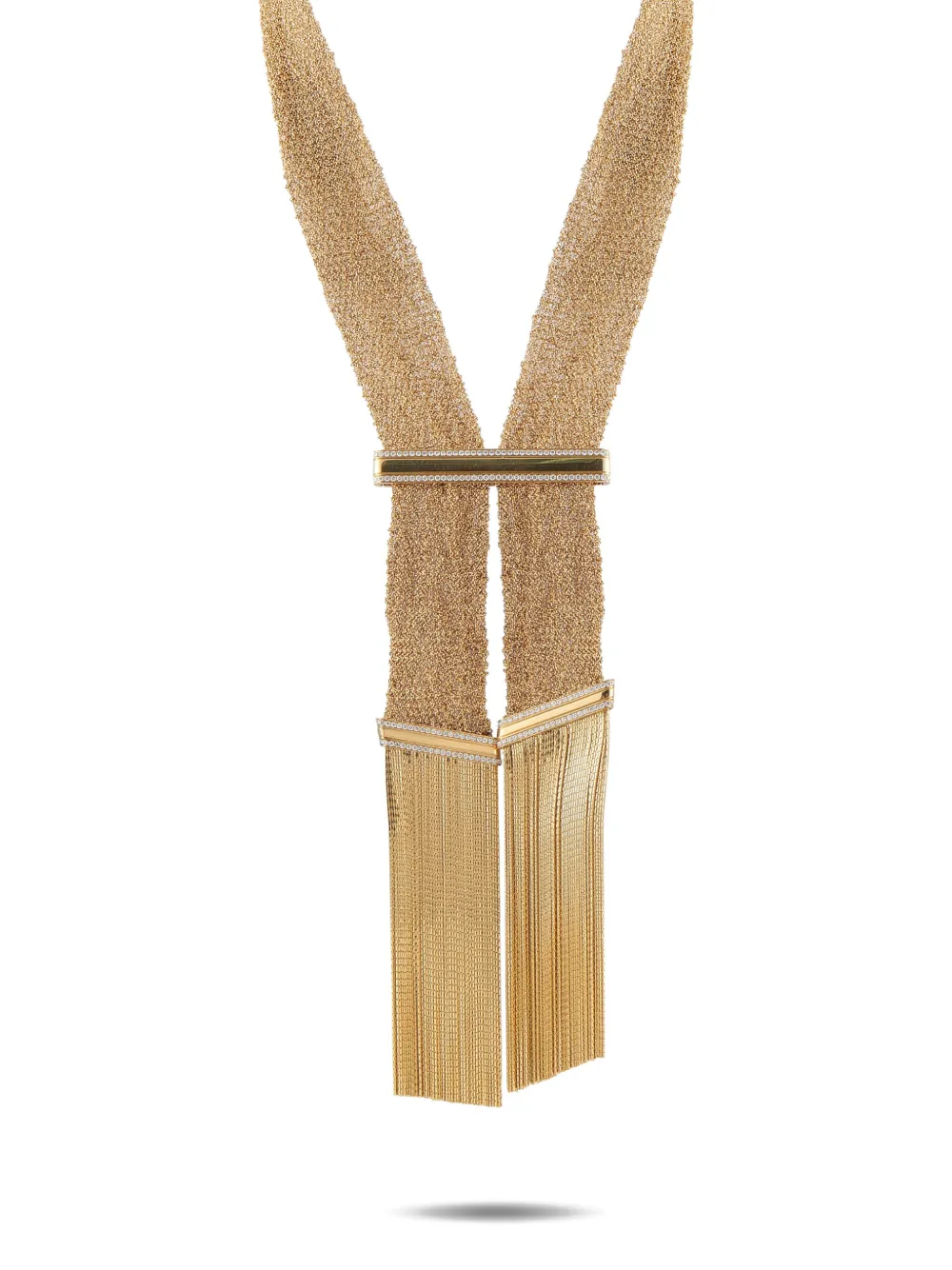 Pre-owned Boucheron Delilah Diamond Necklace In Gold