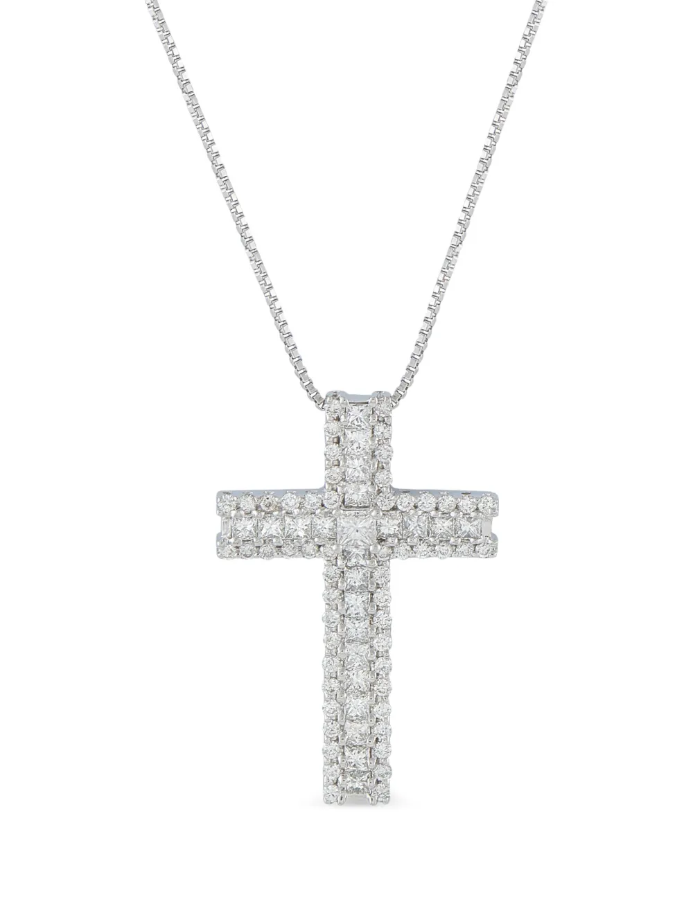 LB Exclusive diamond cross necklace - Argento
