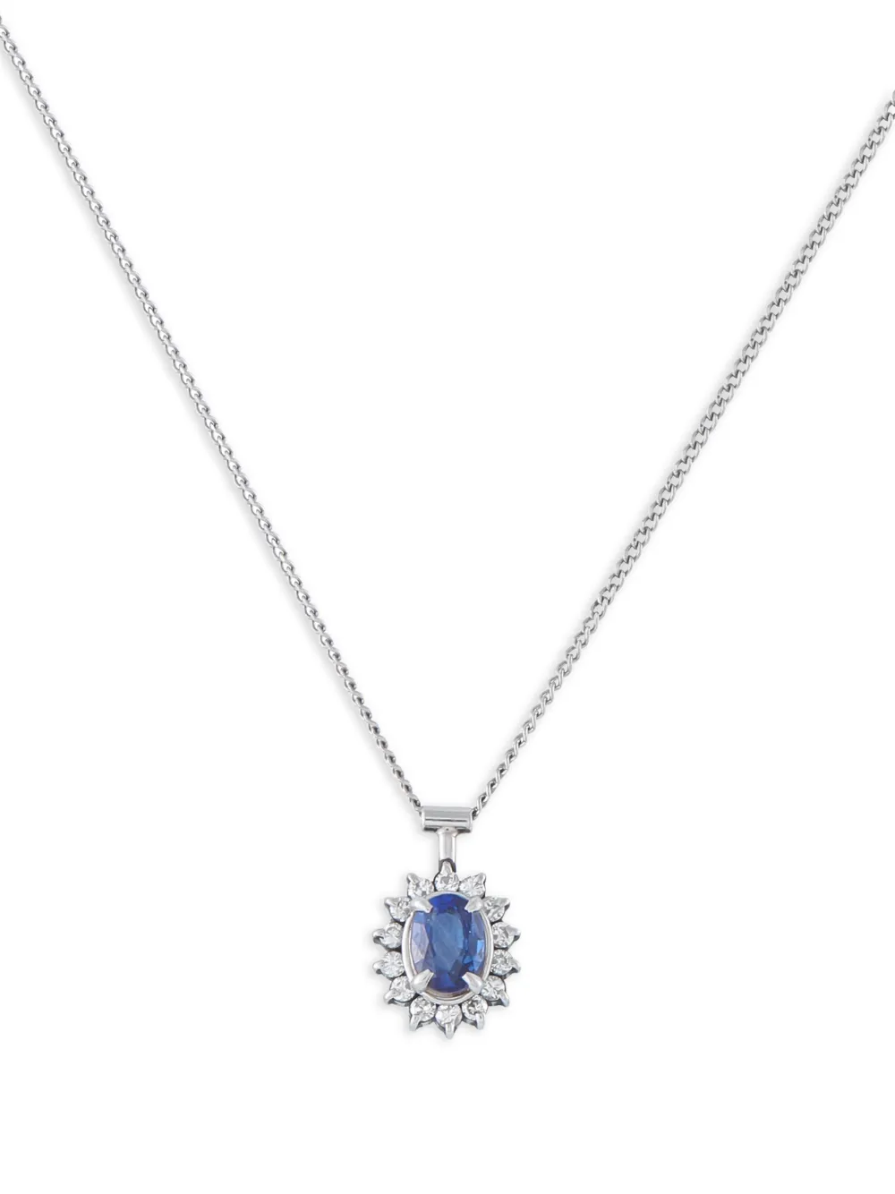 LB Exclusive sapphire and diamond necklace - Argento
