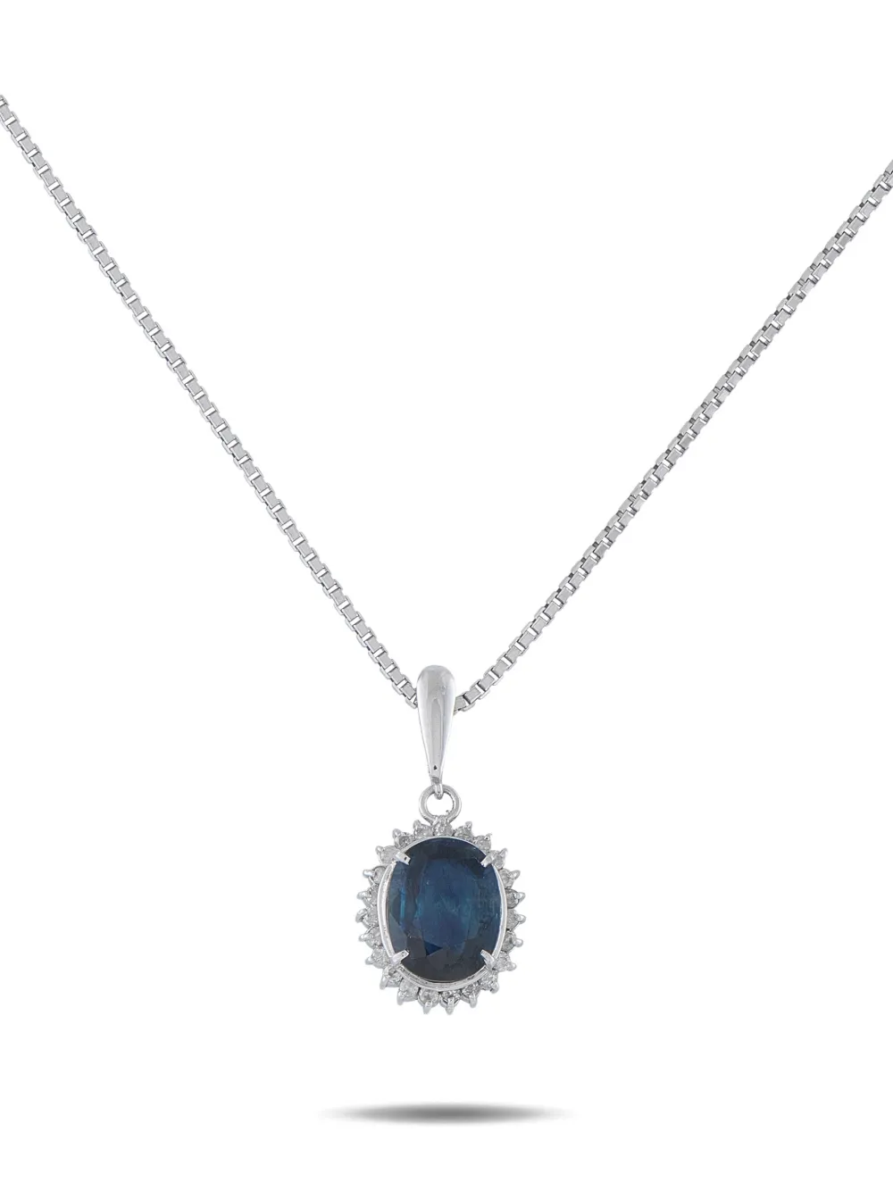 LB Exclusive sapphire and diamond necklace - Silber