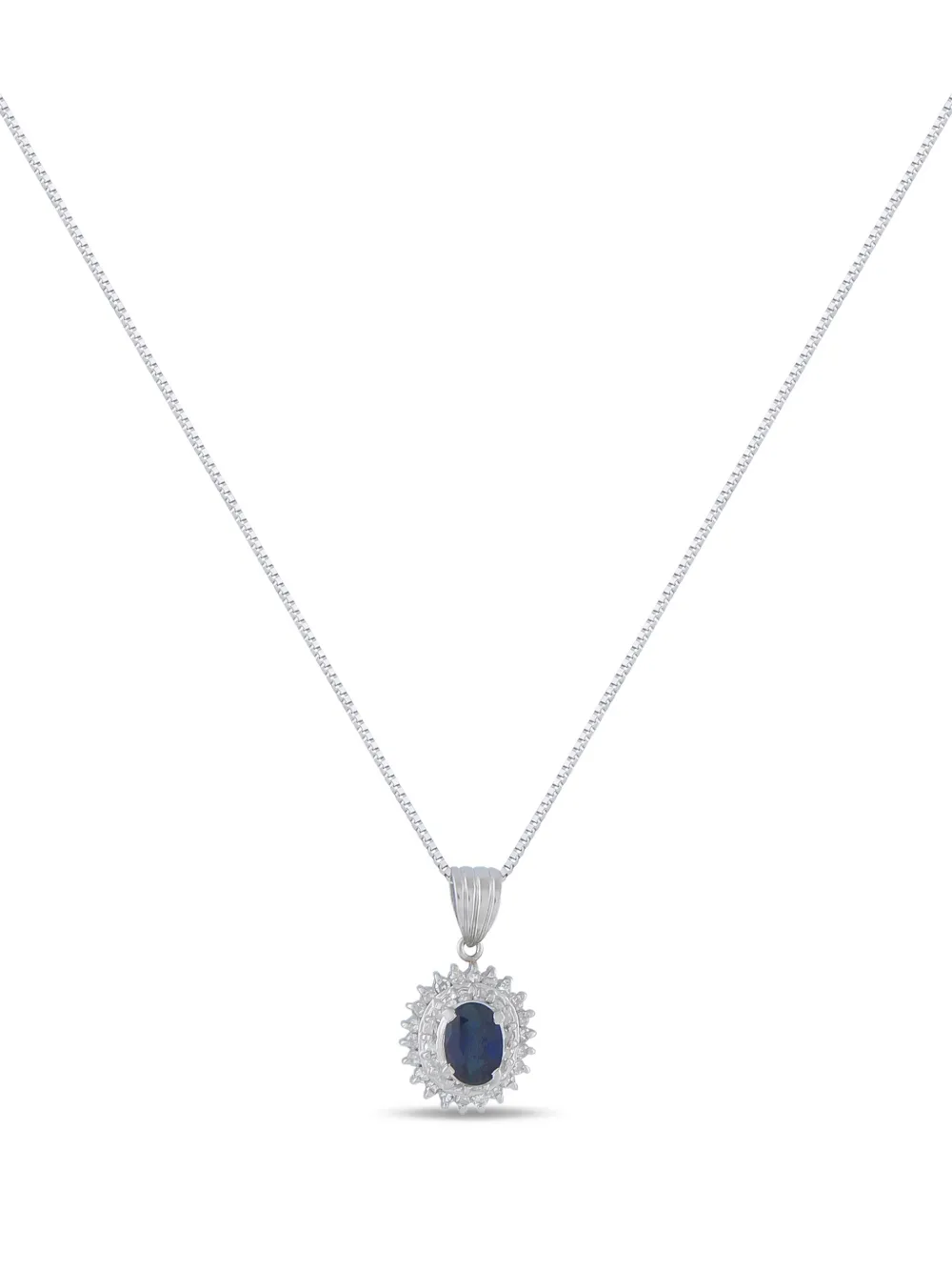LB Exclusive sapphire and diamond necklace - Argento