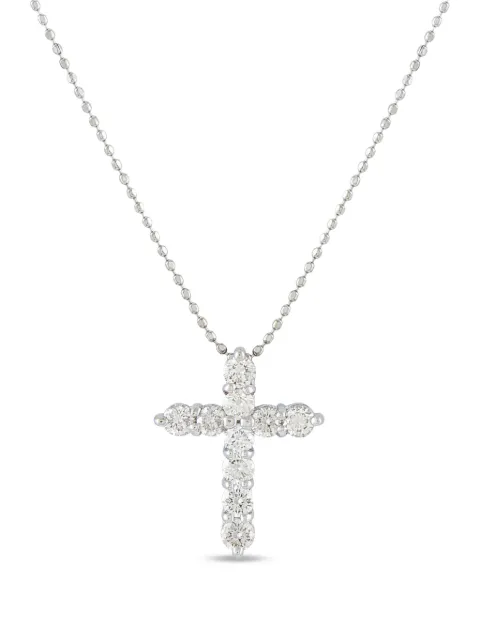 LB Exclusive collar con colgante de cruz con diamantes