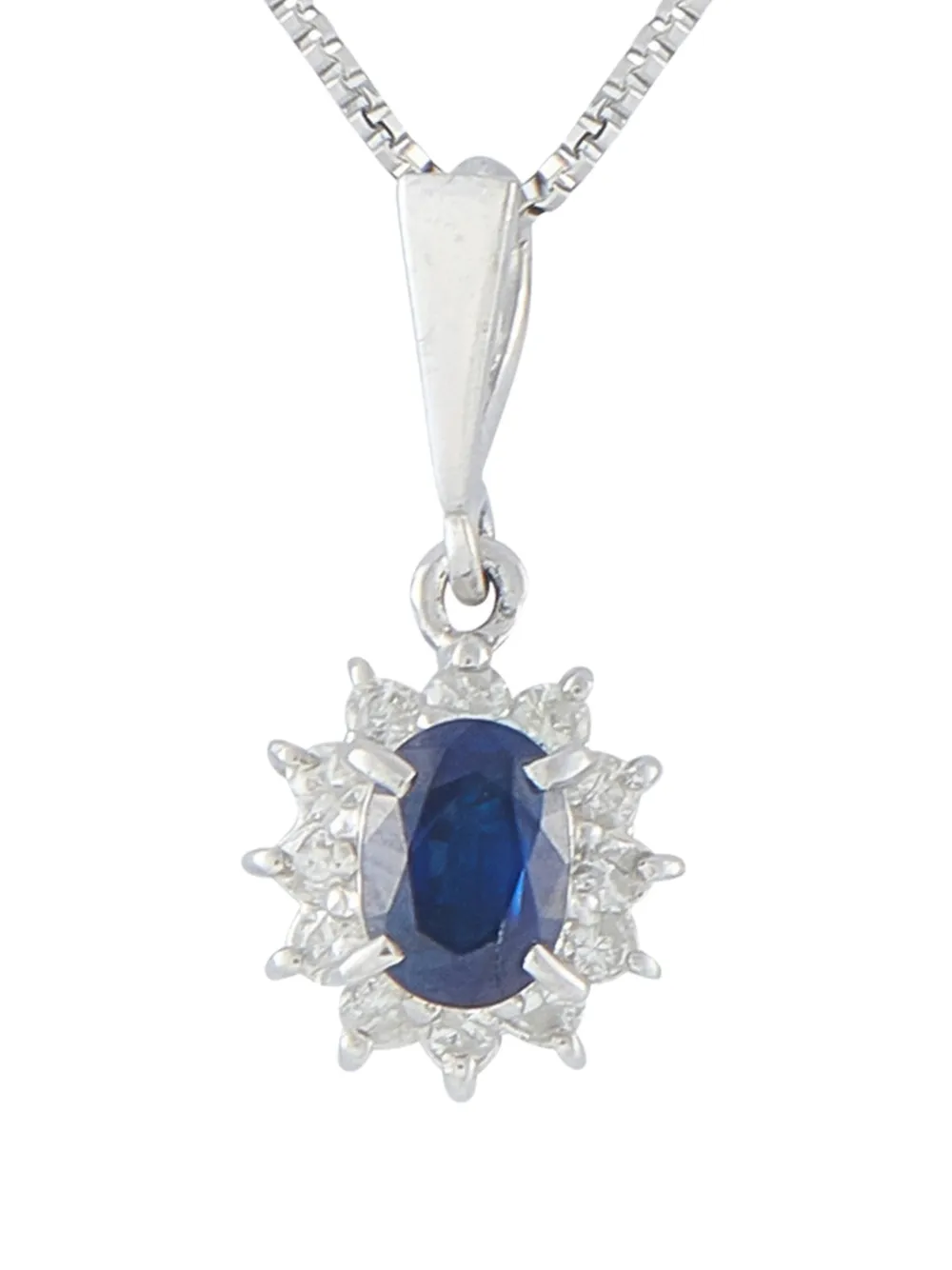 LB Exclusive sapphire and diamond necklace - Silber