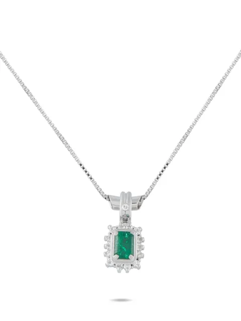 LB Exclusive emerald and diamond necklace