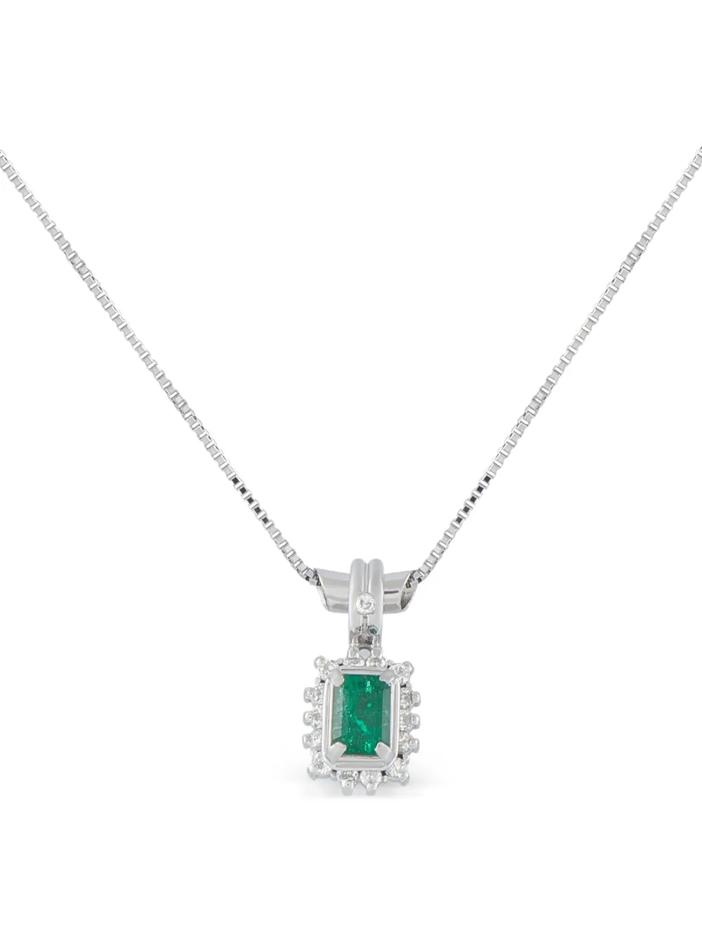 LB Exclusive emerald and diamond necklace - Argento